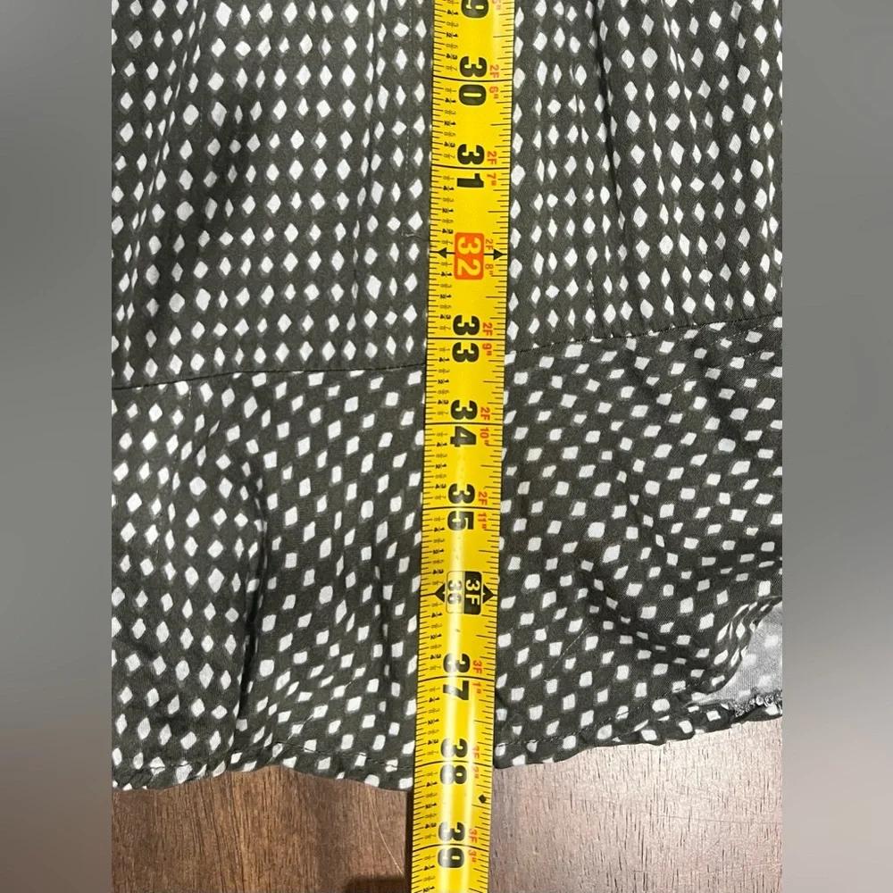 Mud Pie Polka Dot Long Sleeve Dress in Green and White - Picture 7 of 7